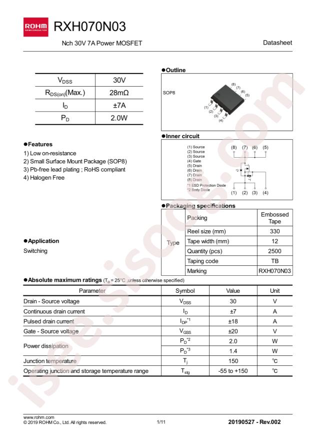 ROHM RXH070N03TB1