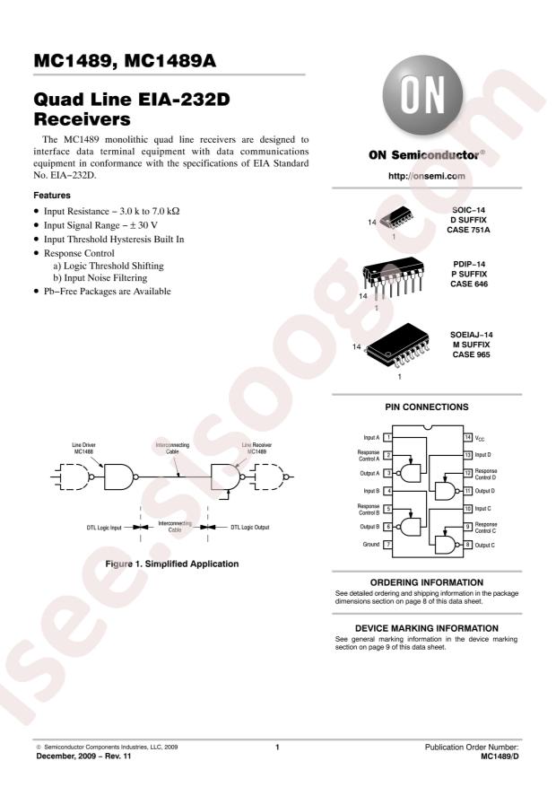 onsemi MC1489AMR2