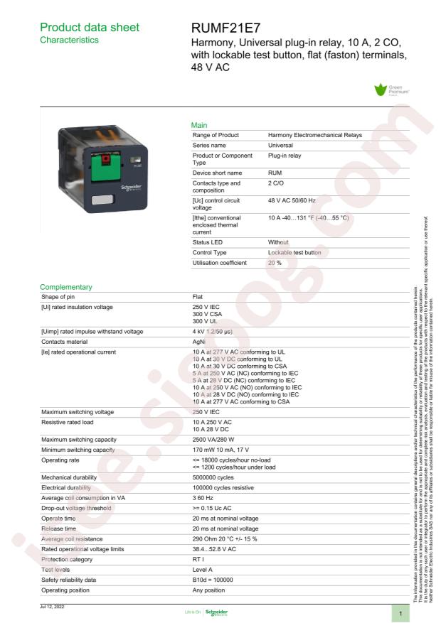 Schneider RUMF21E7