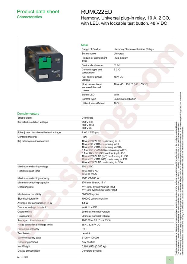 Schneider RUMC22ED