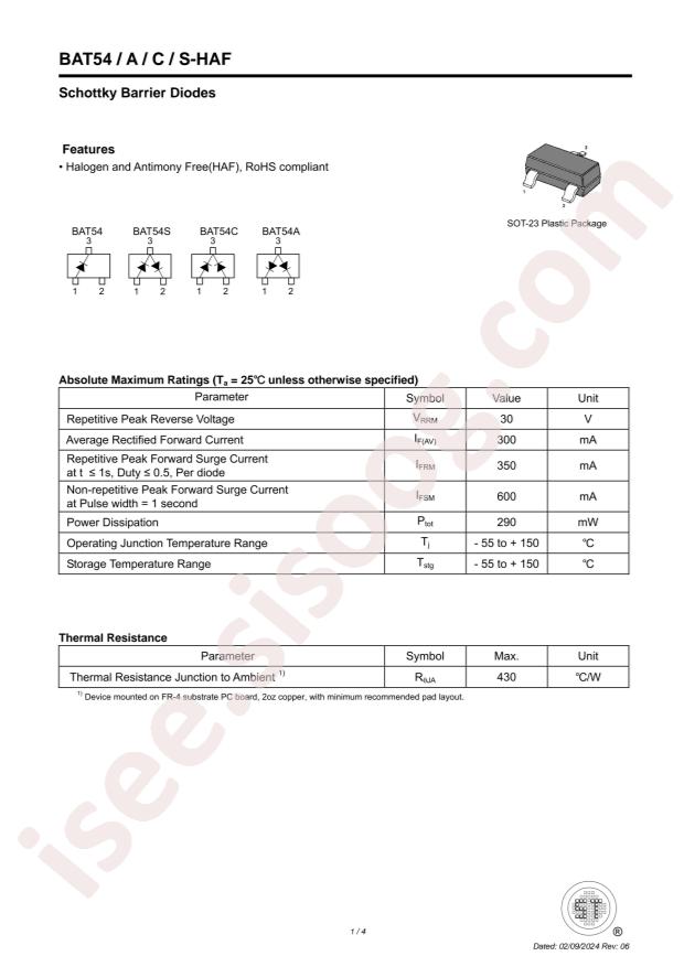 ST(Semtech) BAT54C