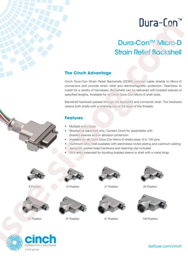 CINCH DCBST15BN