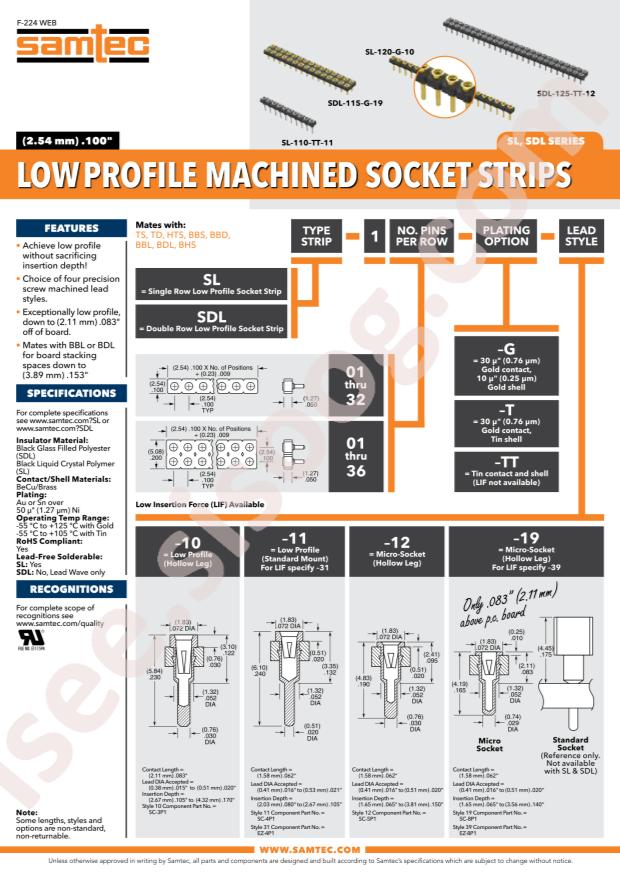 Samtec SL-101-T-12