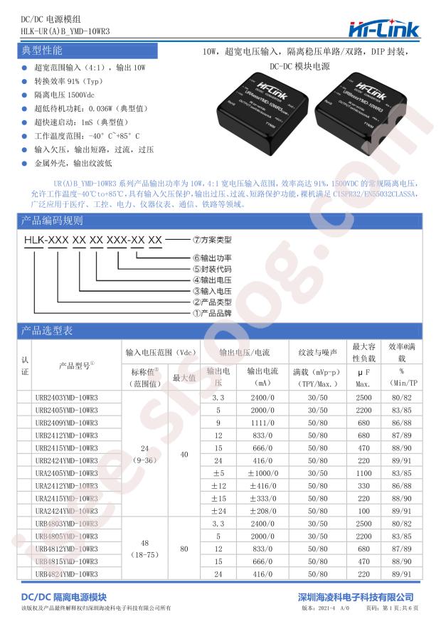 HI-LINK URB2409YMD-10WR3