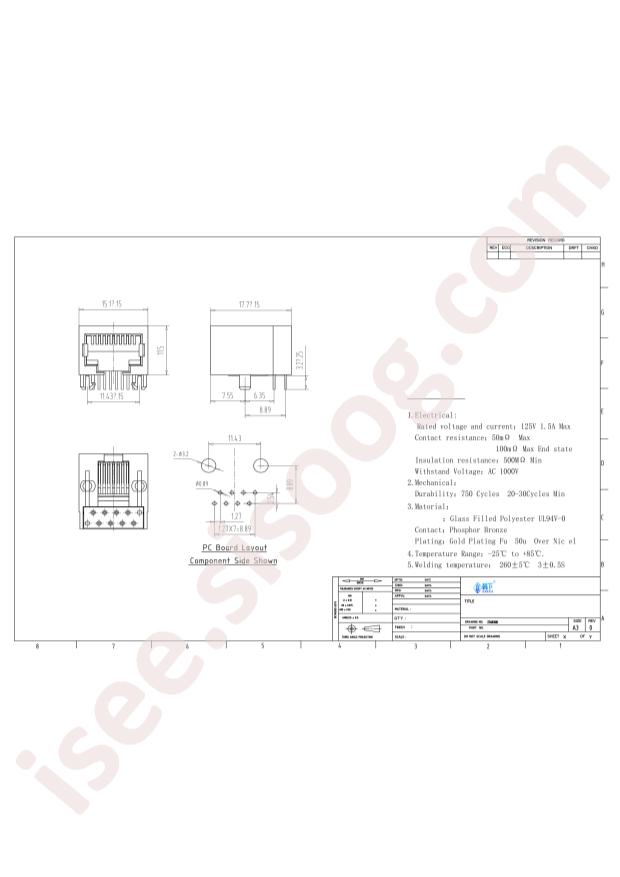 hanxia HX-RJ45 90 5622-1x1 10P8C S-Y