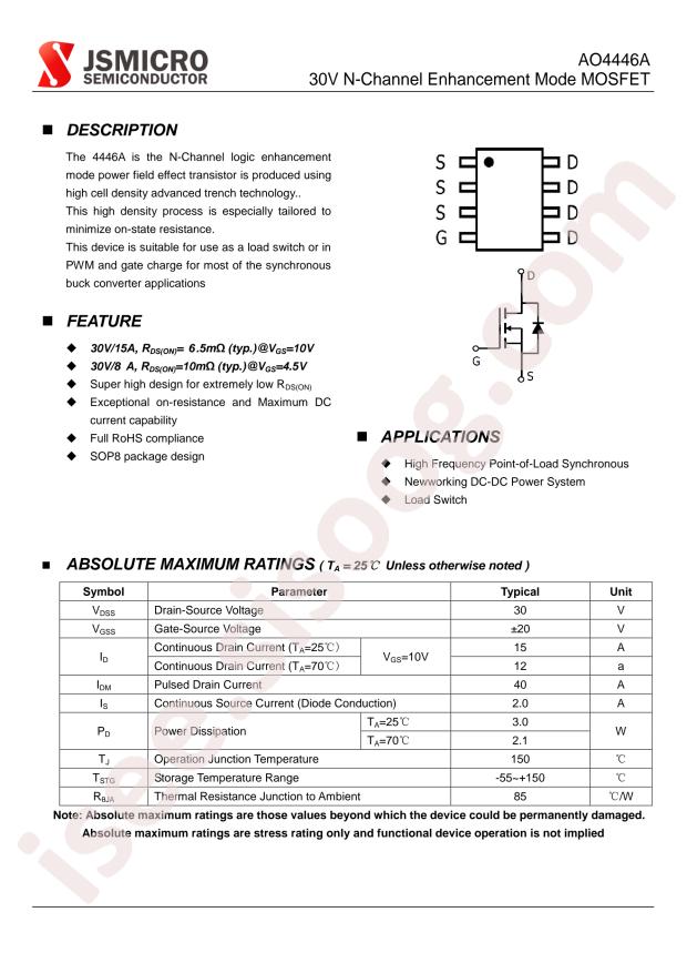 JSMSEMI AO4446A