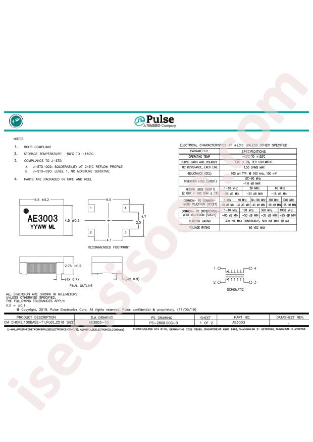 PULSE AE3003