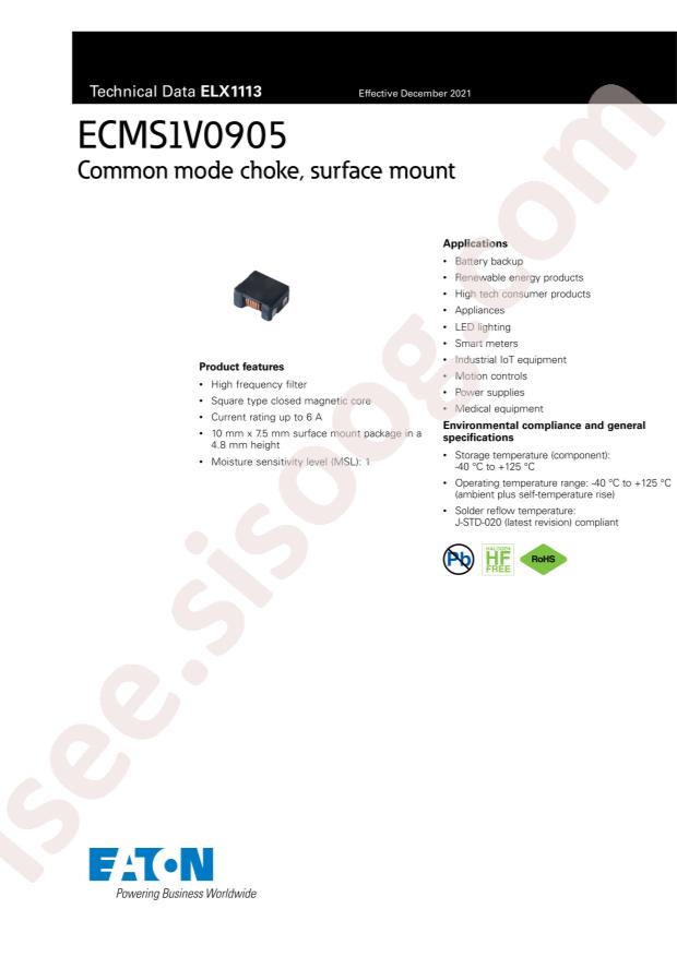 EATON ECMS1V0905-272-R