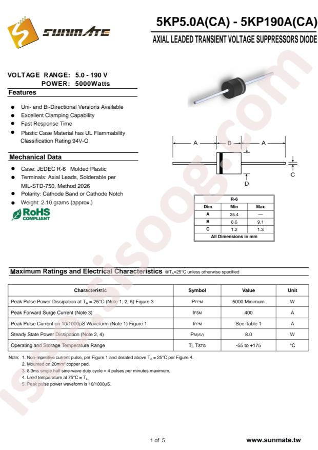 SUNMATE Elec 5KP36A