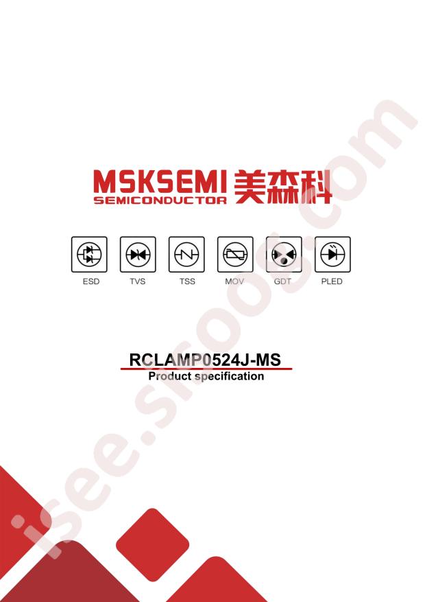MSKSEMI RCLAMP0524J-MS