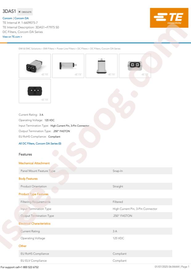 TE Connectivity 3DAS1