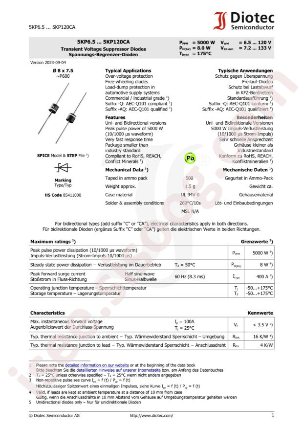 DIOTEC 5KP100C
