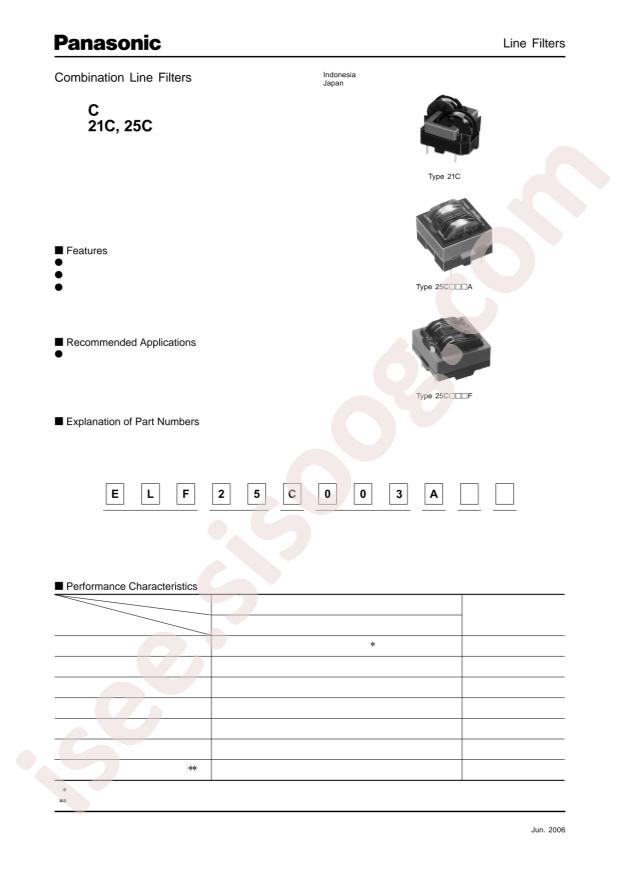 PANASONIC ELF-25C032A