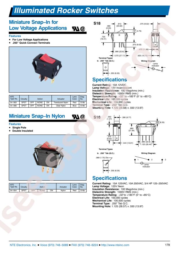 NTE Electronics 54-080