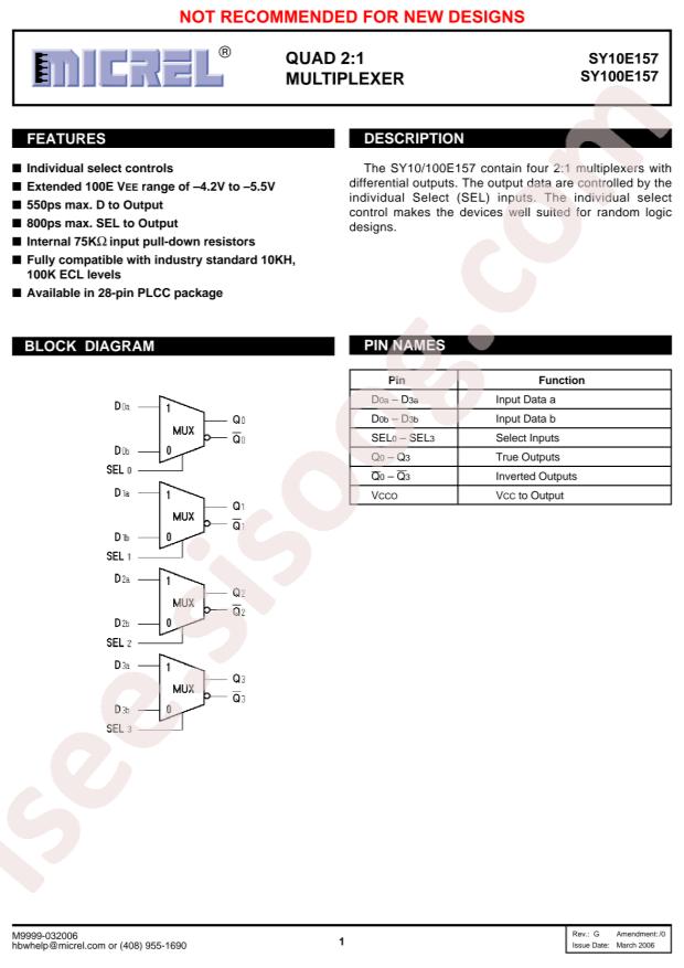 MICROCHIP SY10E157JC-TR