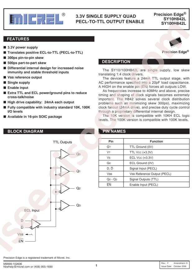 MICROCHIP SY10H842LZC-TR