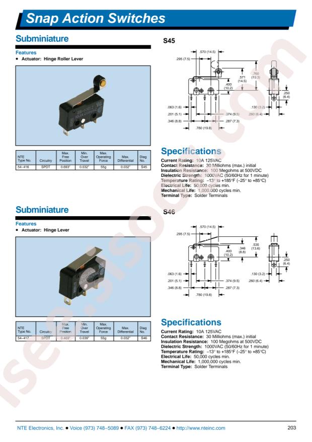 NTE Electronics 54-418