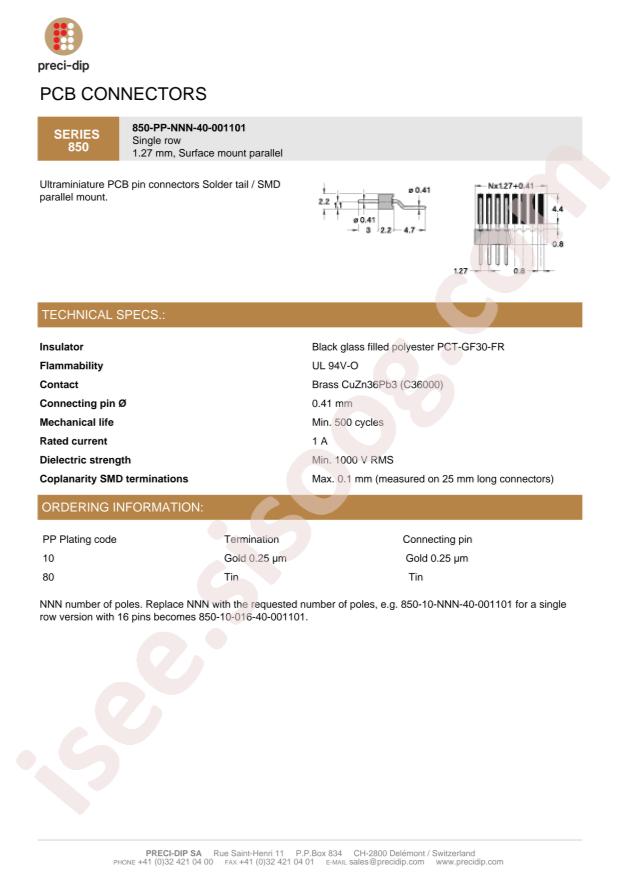 Preci-Dip 850-10-036-40-001101