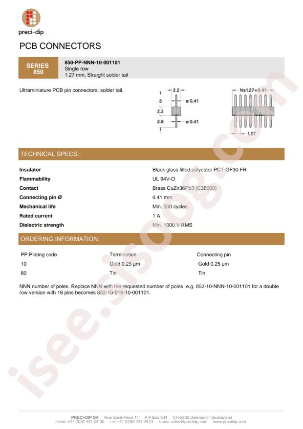 Preci-Dip 850-80-003-10-001101