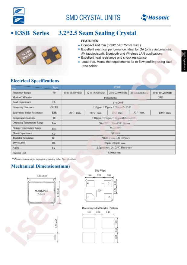 HOSONIC E3SB40E00090DE