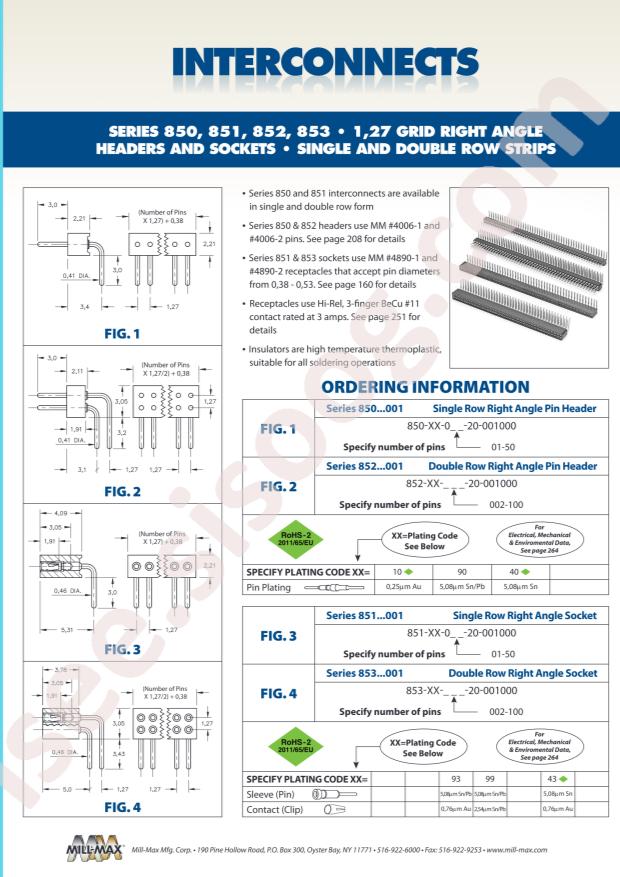 Mill-Max Mfg. Corp. 853-93-070-20-001000