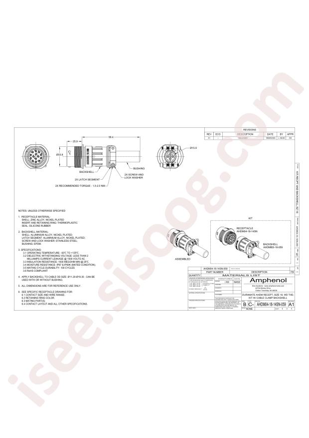 Amphenol AHDM04-18-14SN-059