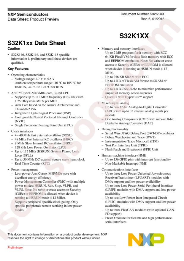 NXP FS32K148HAT0VLUT