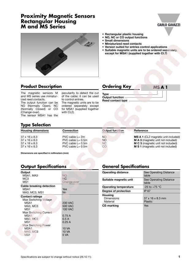 Carlo Gavazzi Computing Solutions MS1