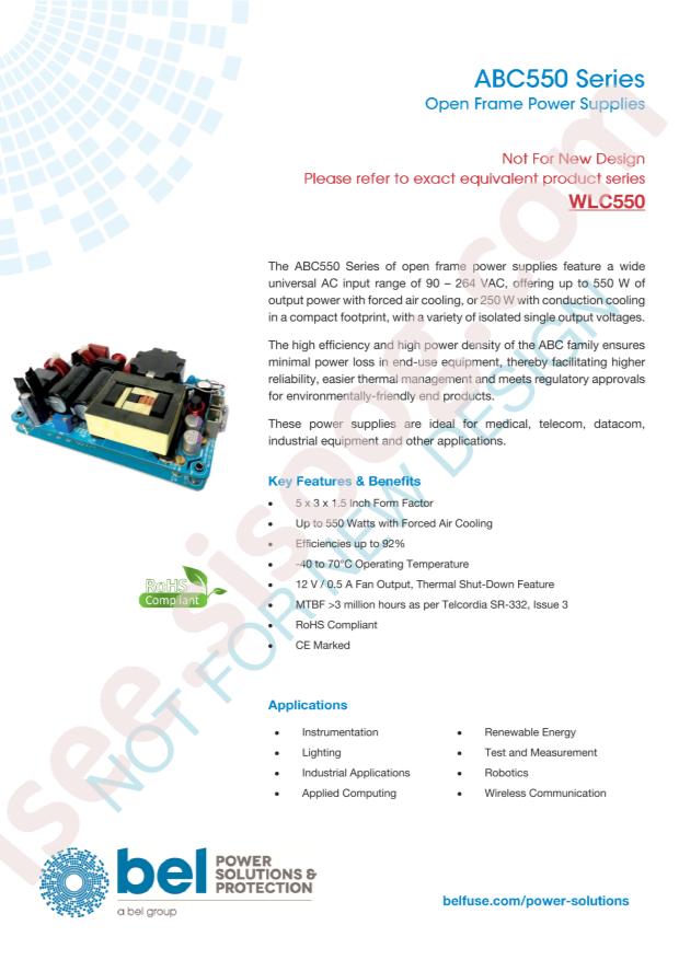 Bel Fuse ABC550-1T24