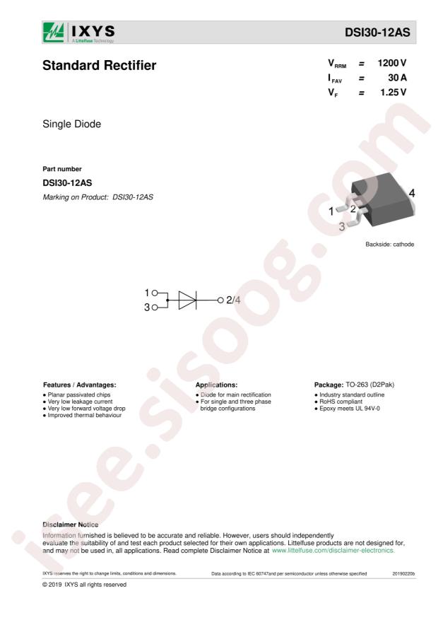 Littelfuse DSI30-12AS-TRL