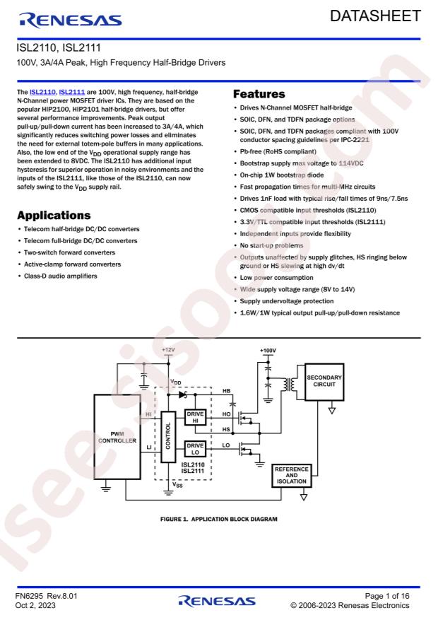RENESAS ISL2111ABZ