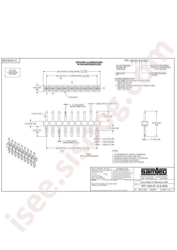 Samtec PTT-104-01-L-D