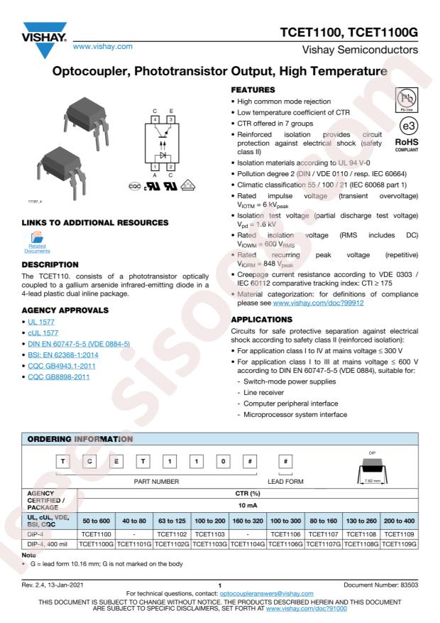VISHAY TCET1107G
