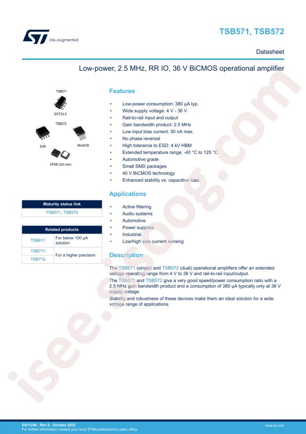 ST TSB572IYQ2T