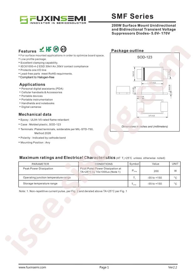 FUXINSEMI SMF26CA