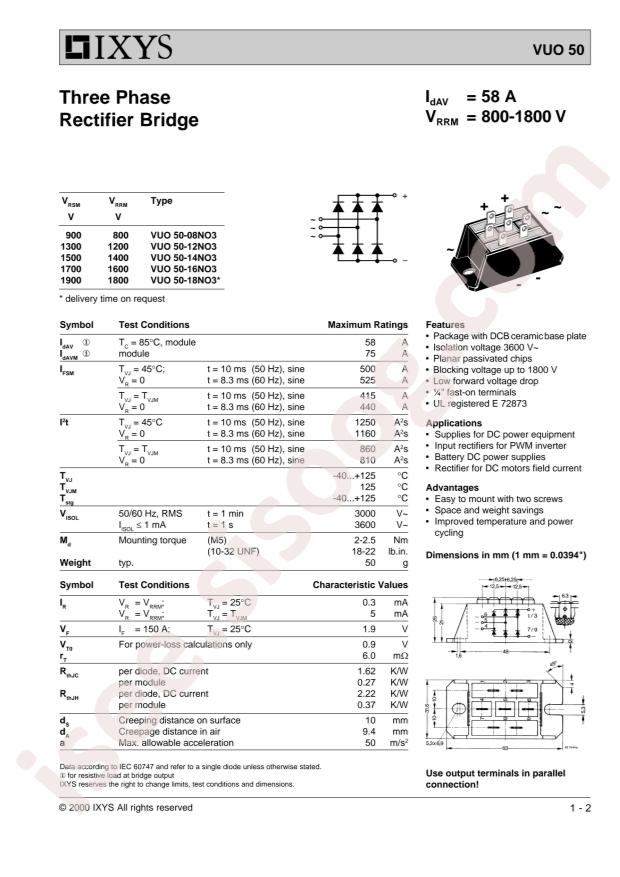 Littelfuse VUO50-14NO3