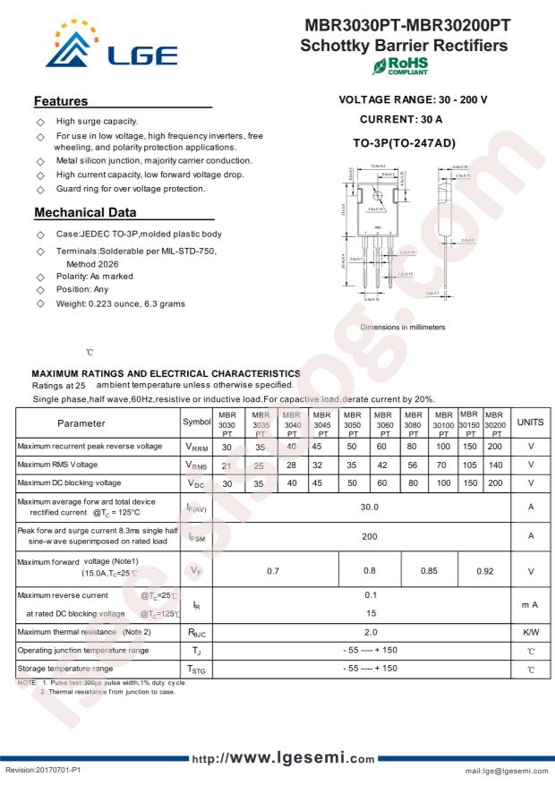 LGE MBR3060PT