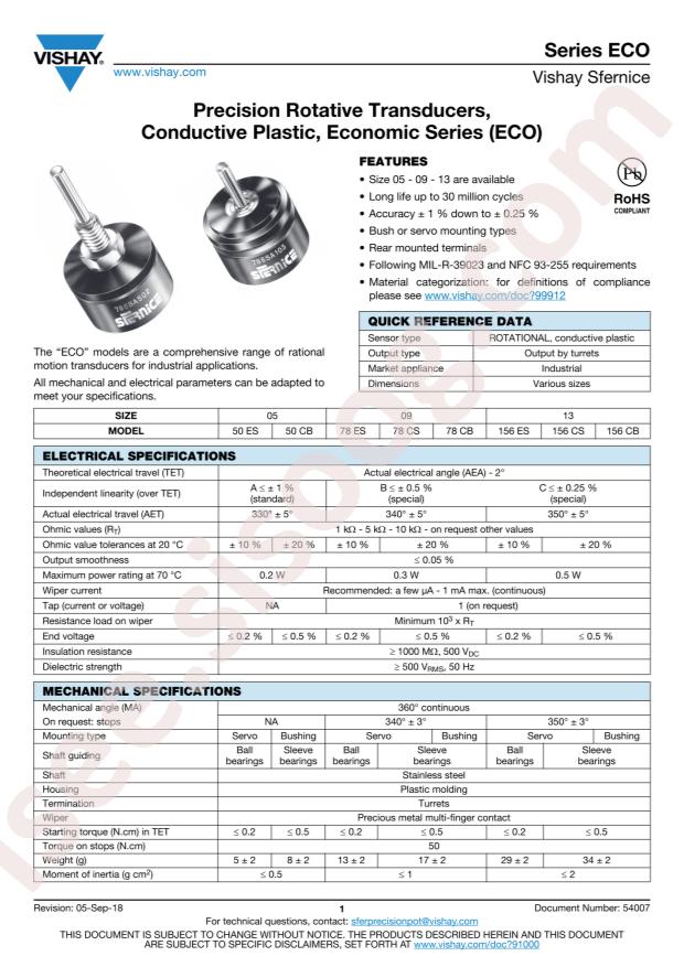 VISHAY ECO78CSB102