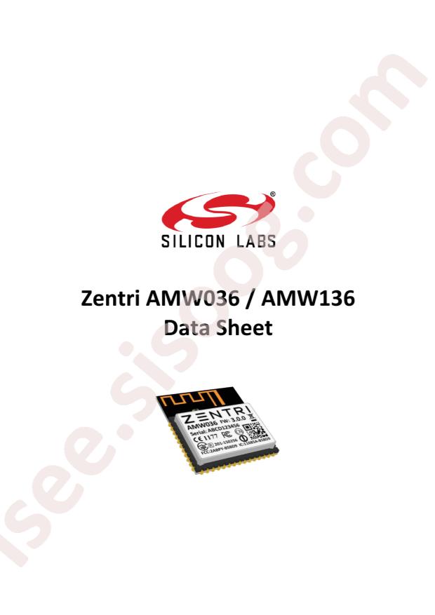 SILICON LABS AMW136-3.4.1R