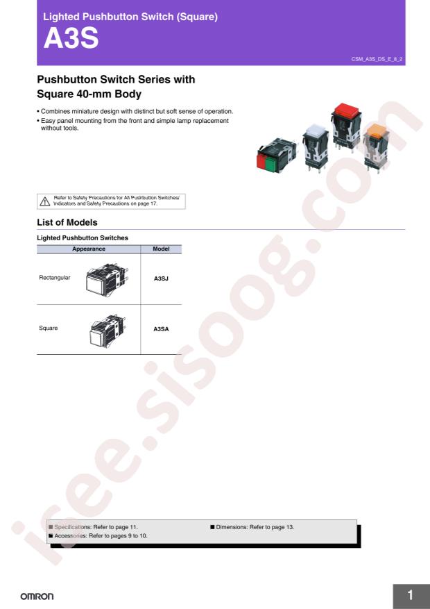 OMRON A3SJ-5603