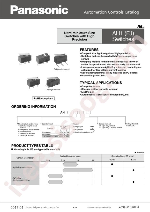 PANASONIC AH1480