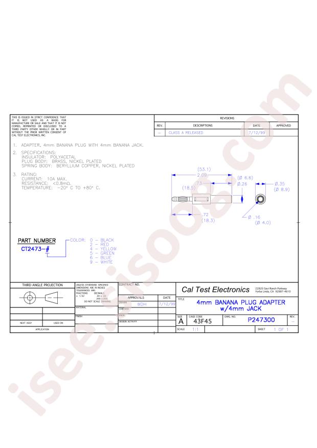 Cal Test CT2473-5