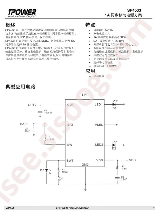 TPOWER SP4533