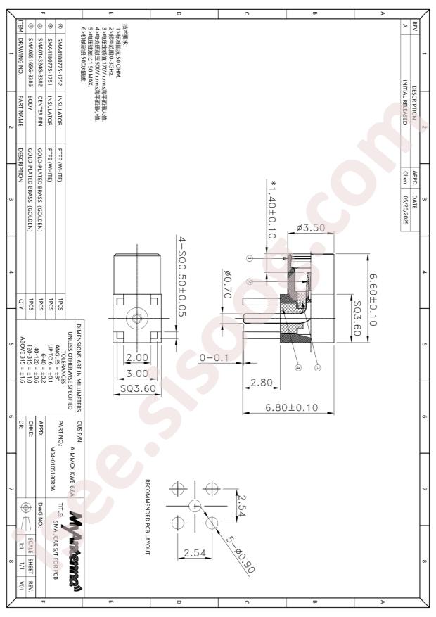 MyAntenna A-MMCX-KWE-6.6A