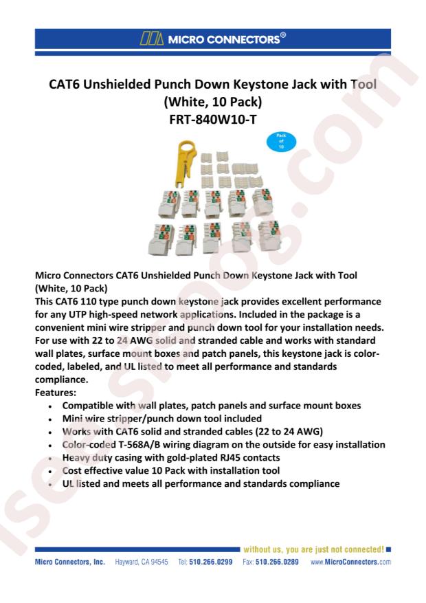 Micro Elec. Instrument FRT-840W10-T