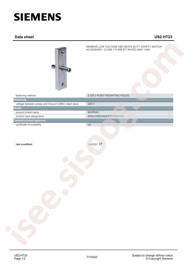 SIEMENS HT23