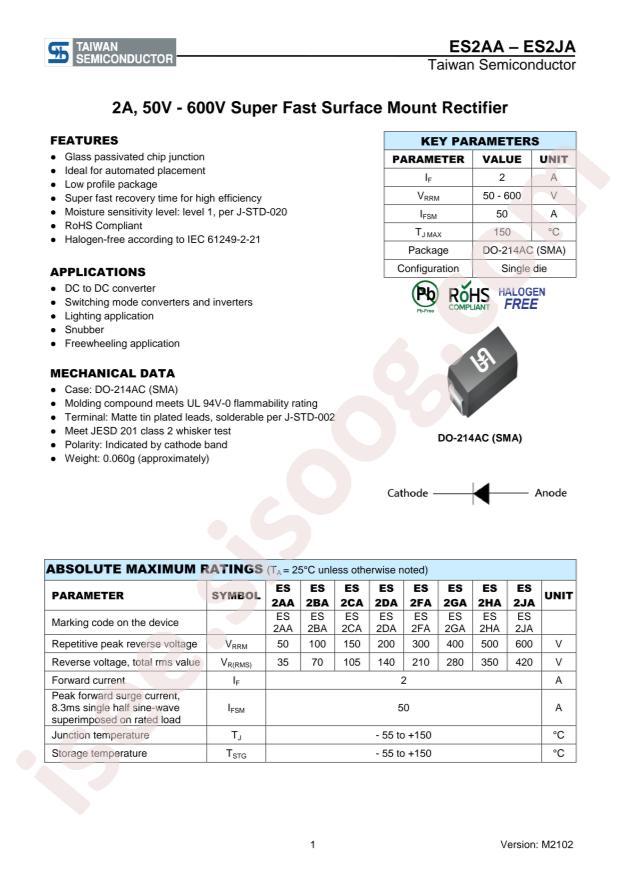 Taiwan Semiconductor ES2DA R3G