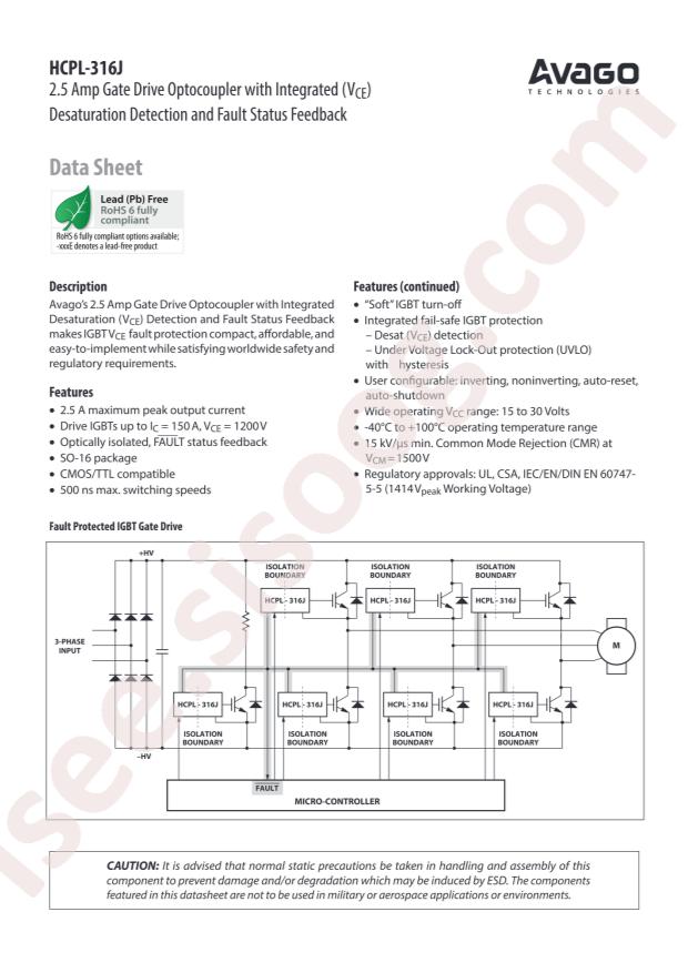Broadcom HCPL-316J#500