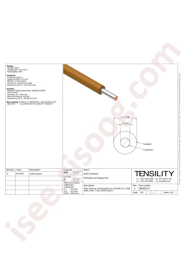 Tensility International 30-02111