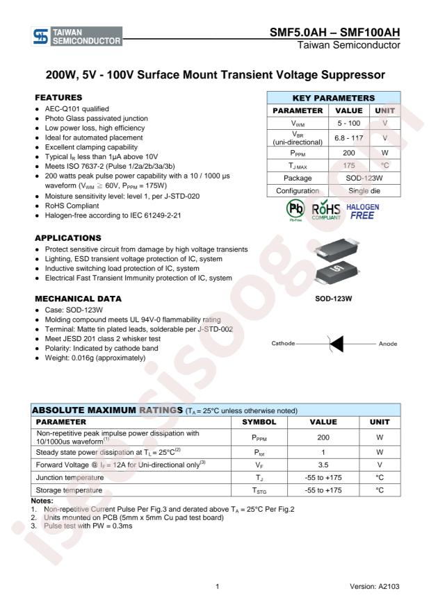 Taiwan Semiconductor SMF22AH